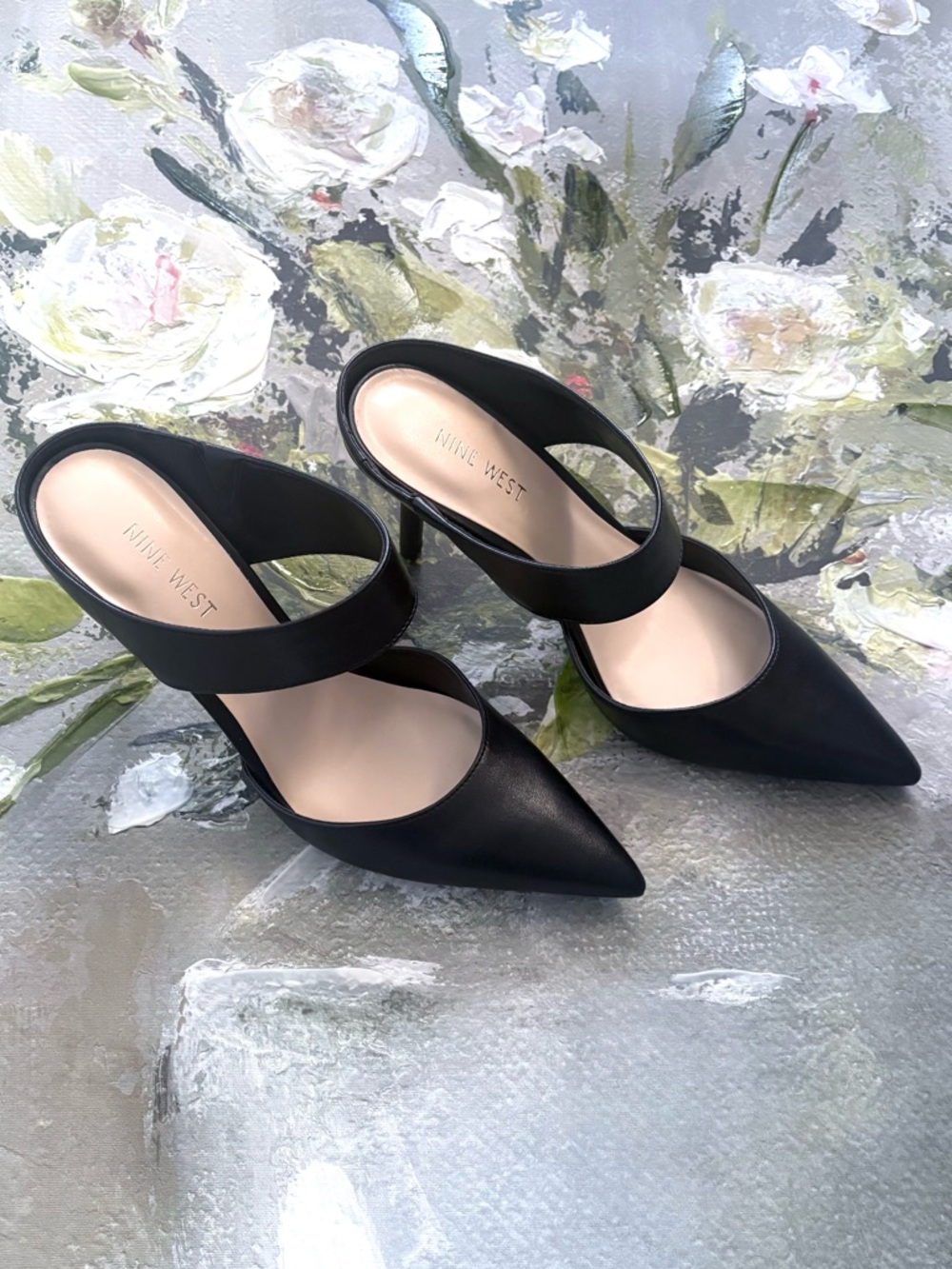 Nine West Black Pointed-Toe Heels